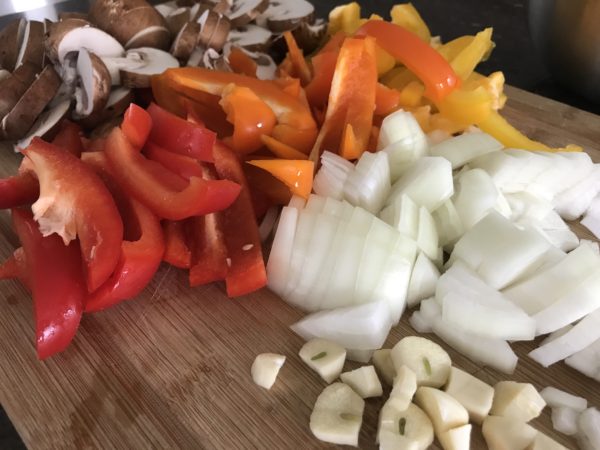 diced vegetables recipes at my table