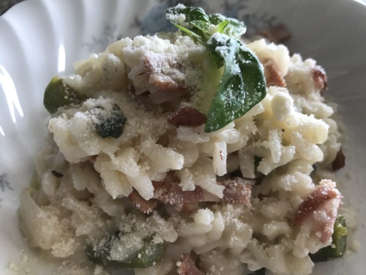 Asparagus and Turkey Bacon Risotto recipes at my table