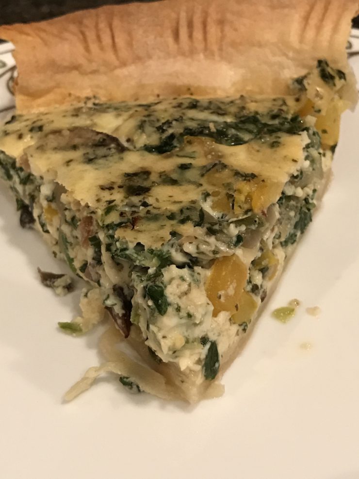 Mushroom Kale Quiche Recipes at my Table