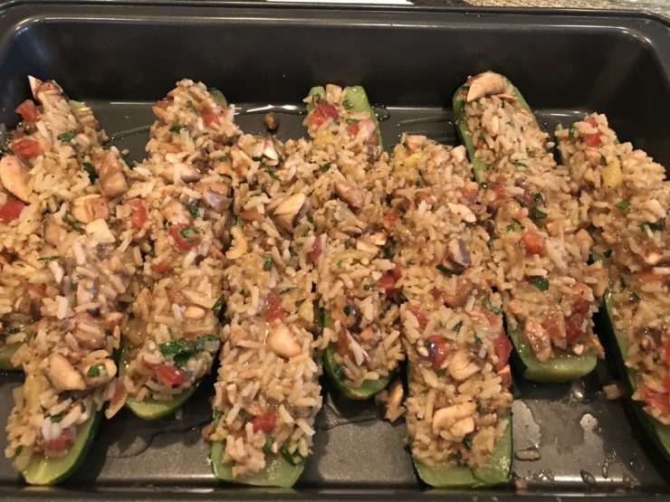 Zucchini Boats With Rice and Mushrooms Recipes at My Table