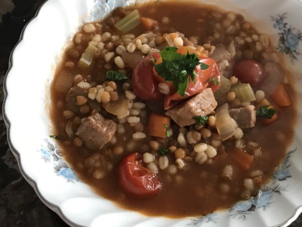 Lentil Beef Barley Soup: Recipes at My Table