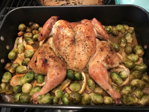 Citrus Chicken with Brussels Sprouts : Recipes At My Table