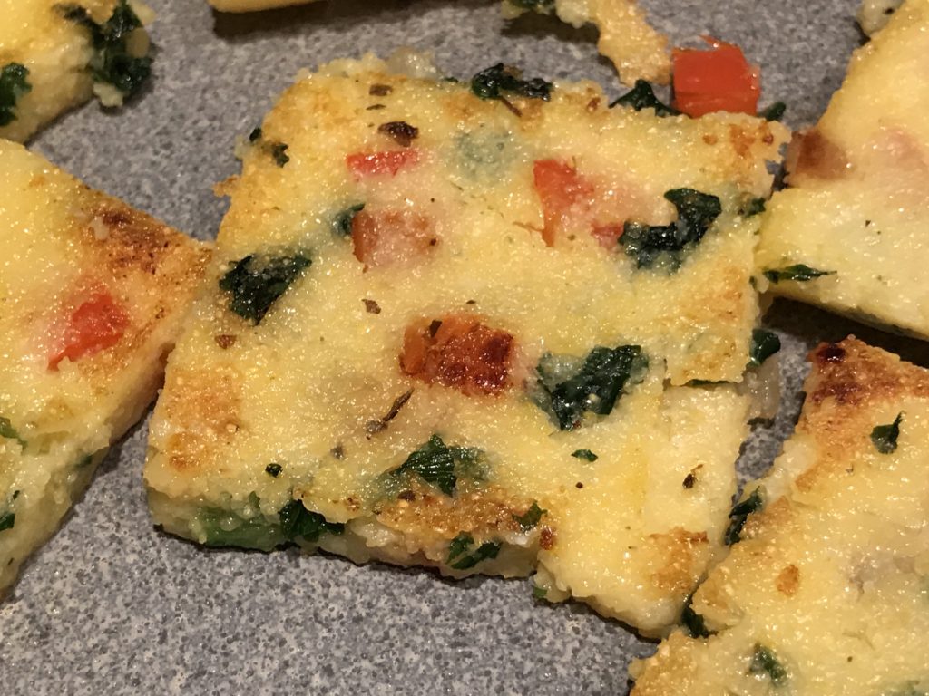 Red Pepper Onion Kale Polenta - Recipes At My Table