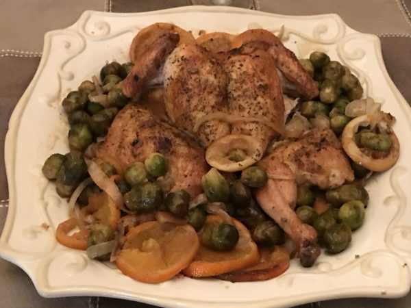 Citrus Chicken with Brussels Sprouts : Recipes at My Table