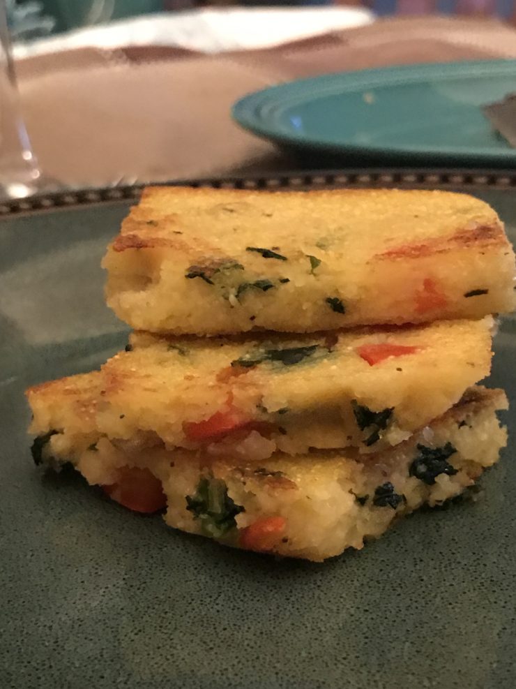 Red Pepper Onion Kale Polenta: Recipes at My Table