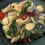 Orecchiette tossed in Pesto with Shrimp and Spinach: Recipes at My Table