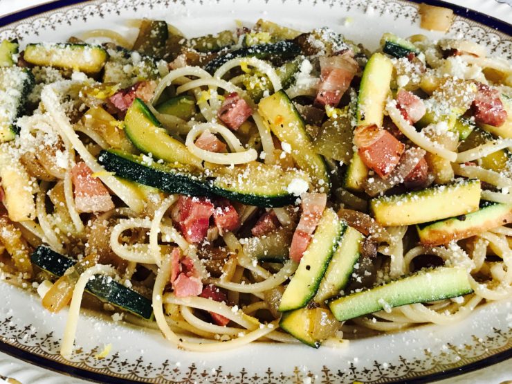 Linguini With Pancetta and Zucchini: Recipes at My Table