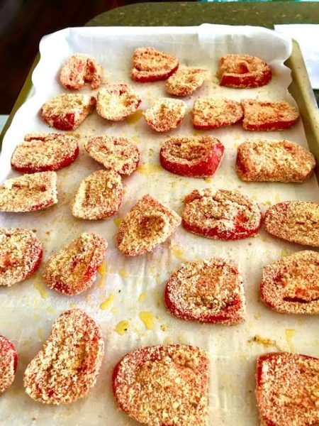 Roasted Breaded Tomatoes