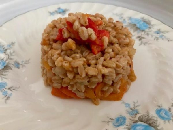 Roasted Red Pepper Farro Salad: Recipes at My Table