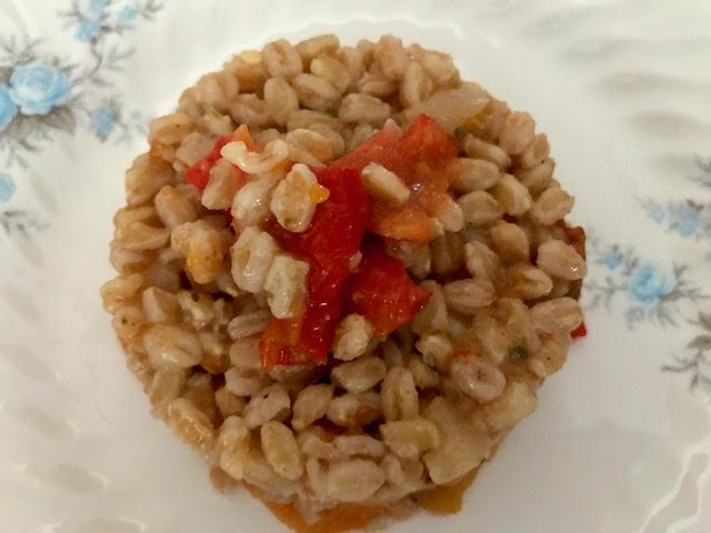 Roasted Red Pepper Farro Salad: Recipes at My Table
