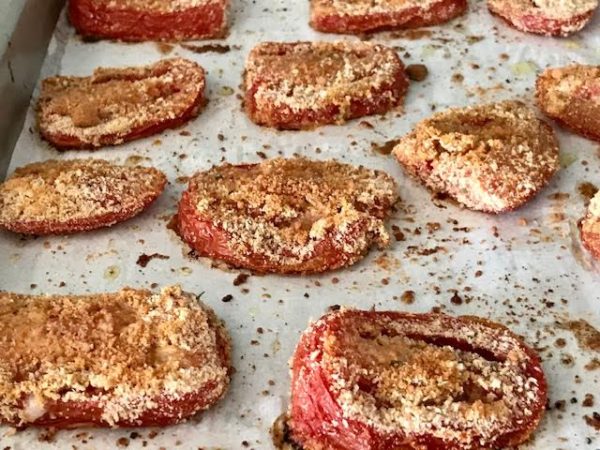 Roasted Breaded Tomatoes