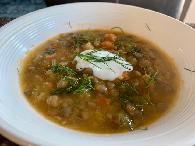 Leek,Lentil and Carrot Soup