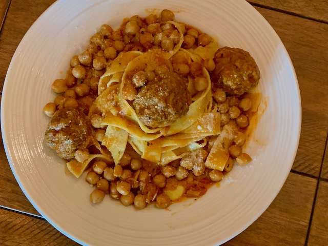 Turkey Meatballs and Chickpeas: Recipes At My Table